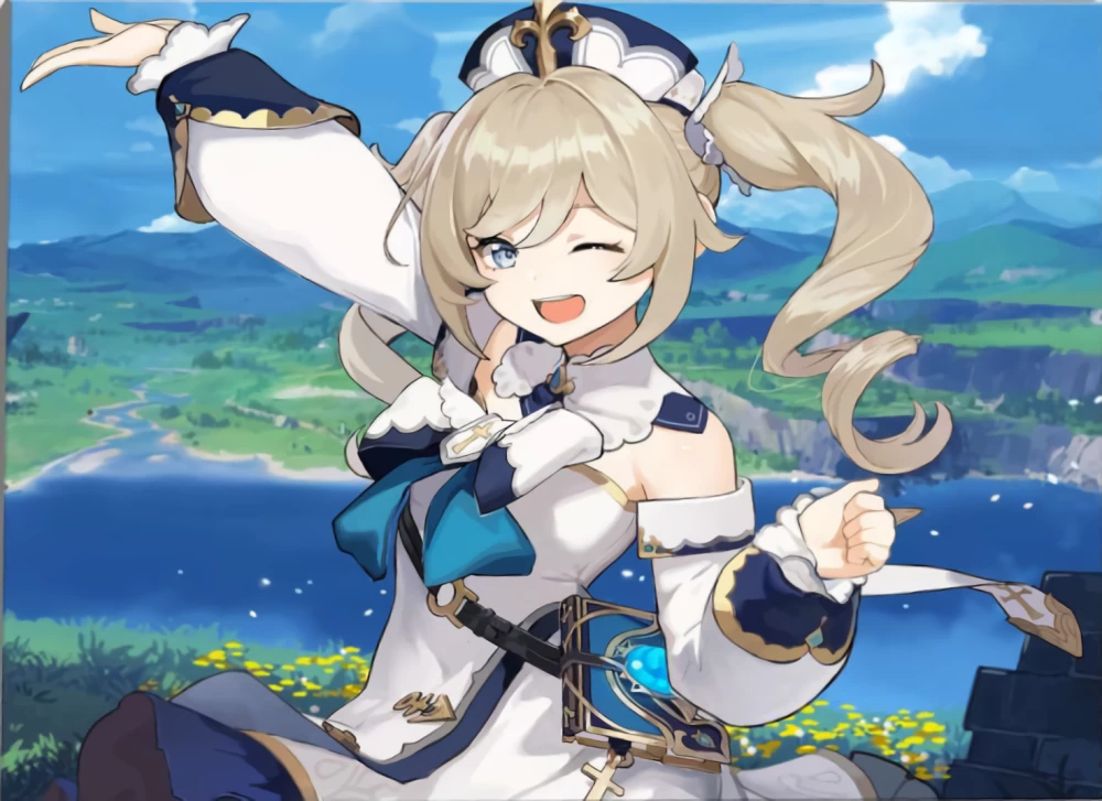 Glezna pēc numuriem - Genshin. Barbara, 30x40cm