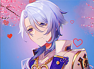 Glezna pēc numuriem - Genshin. Aijato, 30x40cm