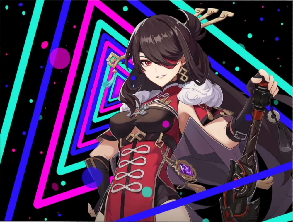 Glezna pēc numuriem - Genshin. Beidou, 30x40cm