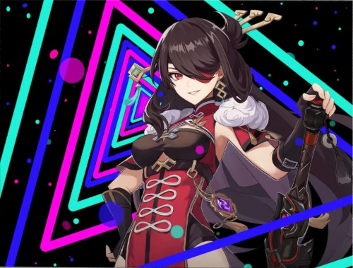 Glezna pēc numuriem - Genshin. Beidou, 30x40cm