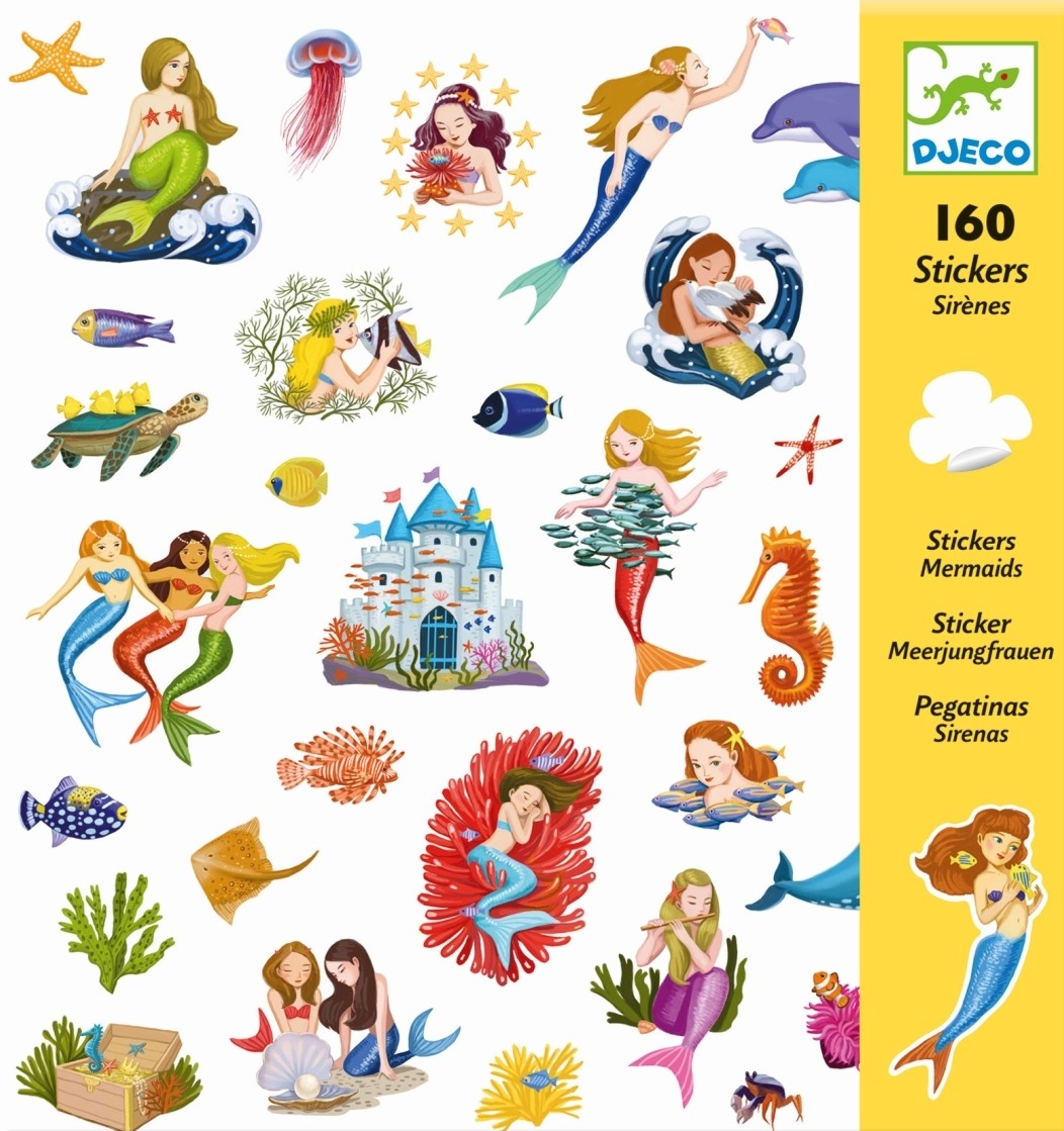 Aufkleber - Meerjungfrauen 160 Aufkleber