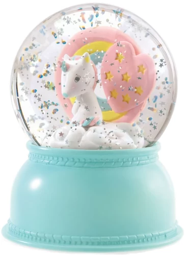 Ночник. Снежный шар - Единорог