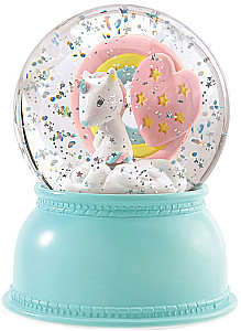 Night Light. Snow Globe - Unicorn