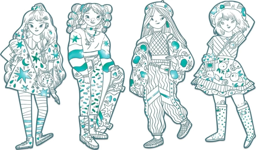 Spalvinimas - Anželika ir jos draugės