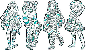 Spalvinimas - Anželika ir jos draugės