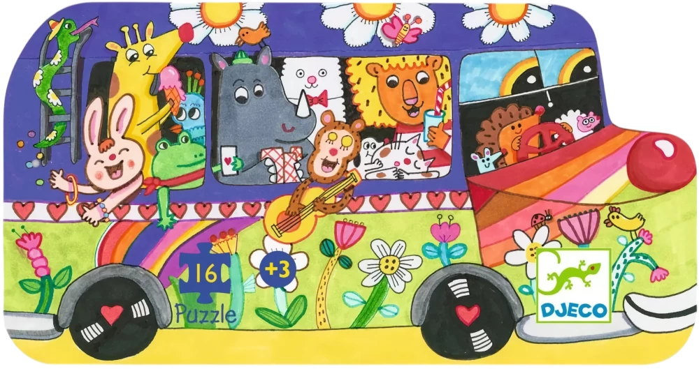 Puzzle:16 - Tęczowy autobus