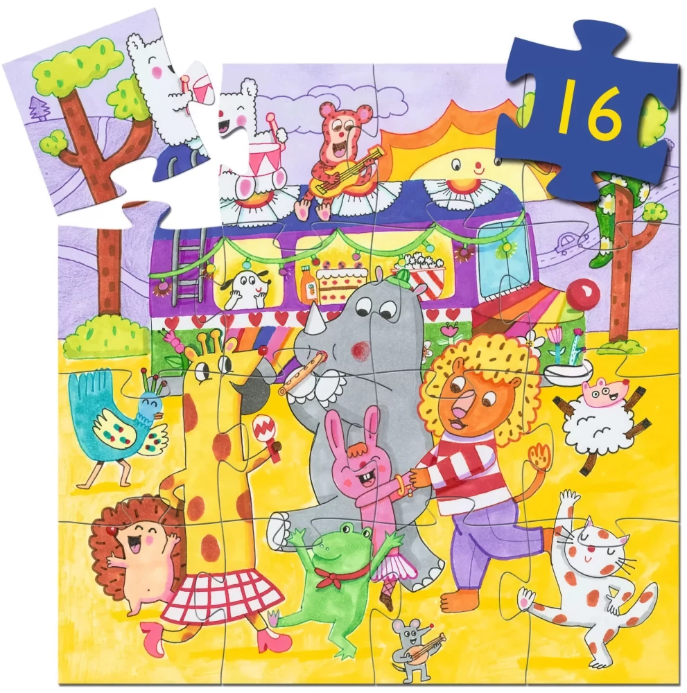 Puzzle:16 - Tęczowy autobus