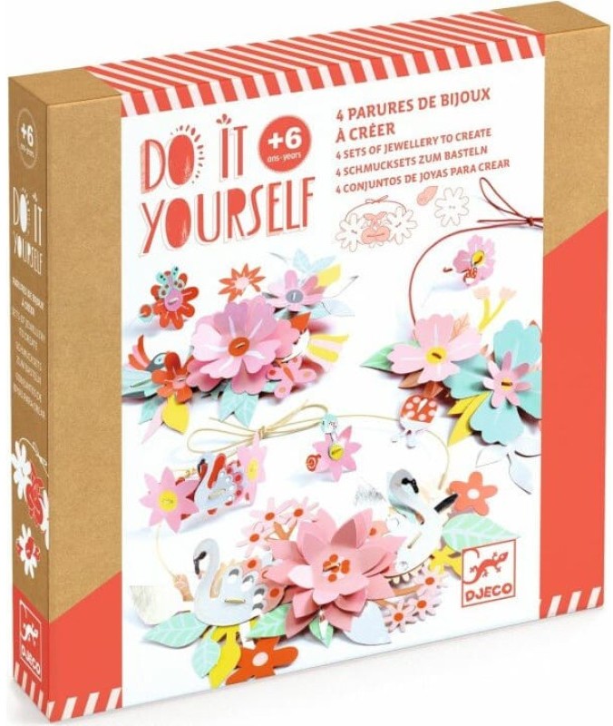 Creative Set - Jewelry Colorful Paper Flowers