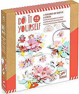 Набор для творчества - Ювелирные изделия Разноцветные цветы из  бумаги