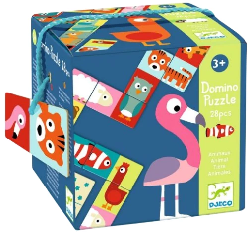 Настольная игра Домино Животные (28 шт)