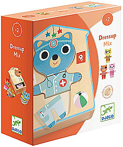 Деревянная головоломка - Наряди Котёнка