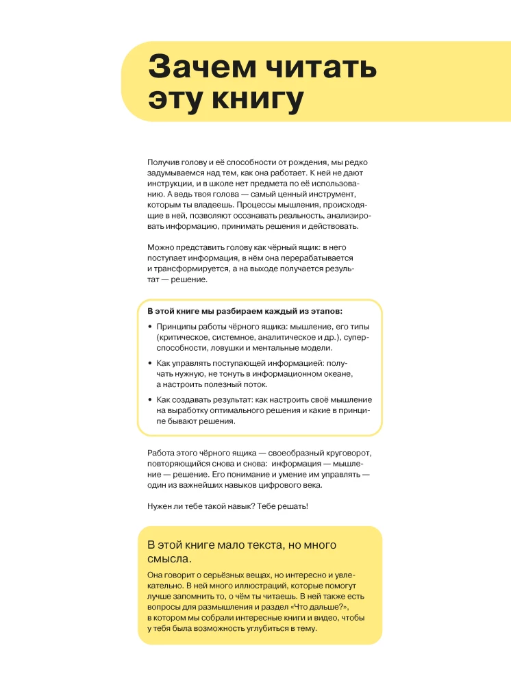 How to Think and Choose. A Visual Guide for the Mind