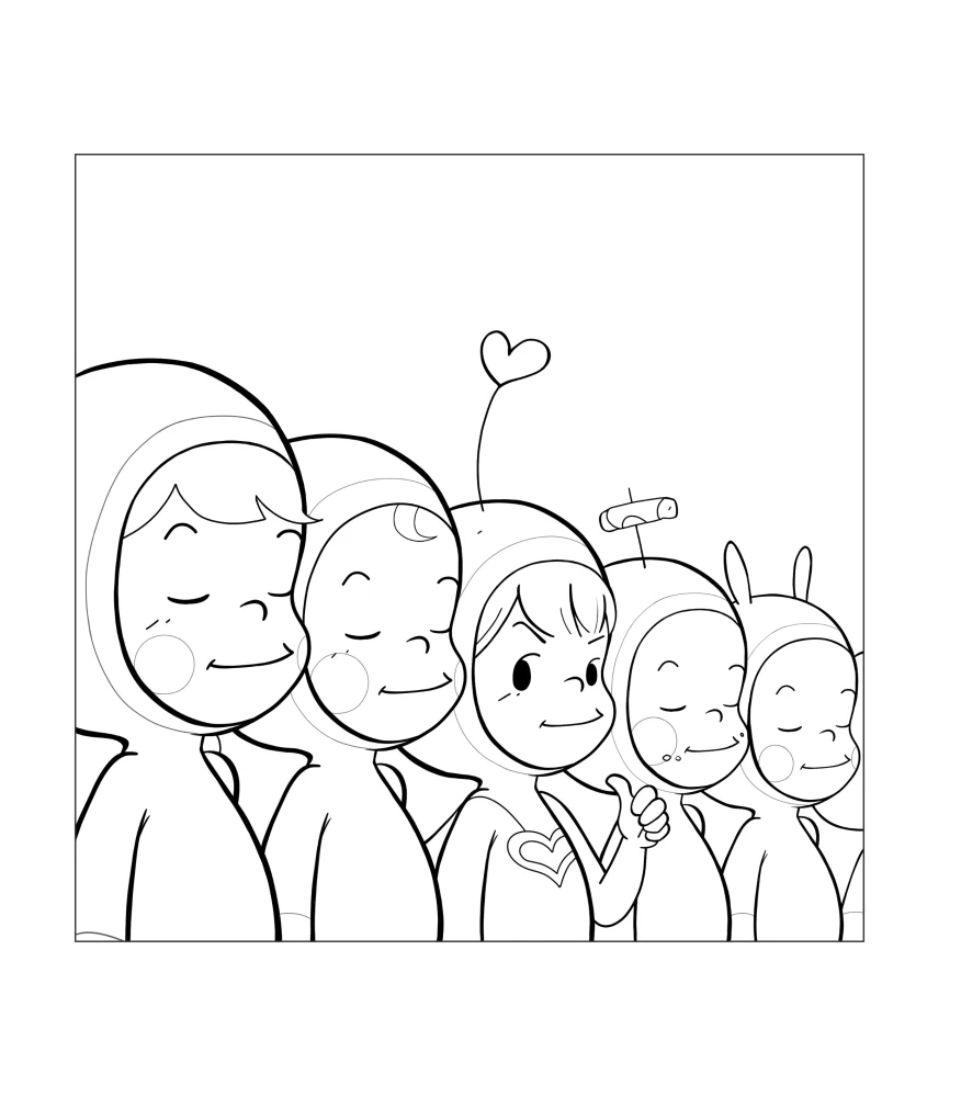 Yumi's Cells. Coloring Book by Webtoon