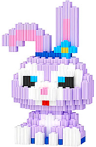 Конструктор - Xinz. Заяц, фиолетовый, 616 деталей