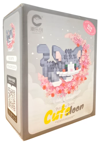 Конструктор - Cute moon, кот, 514 деталей