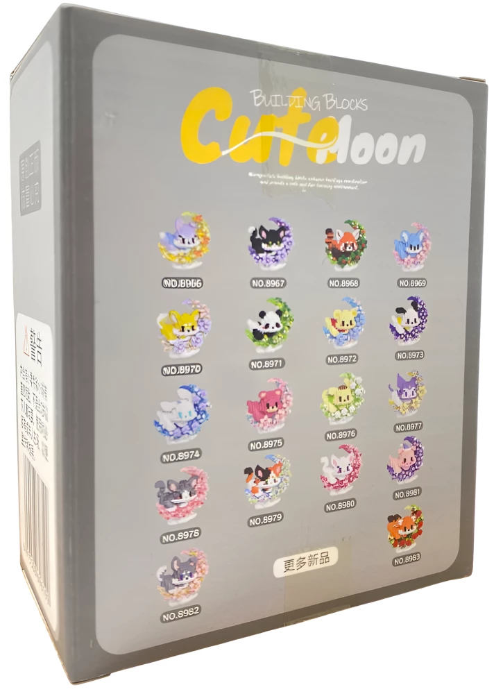 Konstruktor - Cute moon, kot, 514 elementów