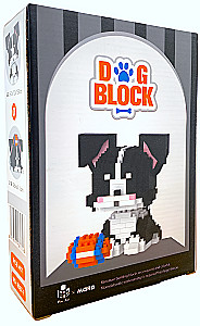 Конструктор - Dog bloc. Собака чёрно-белая, 417 деталей
