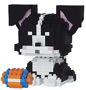 Конструктор - Dog bloc. Собака чёрно-белая, 417 деталей