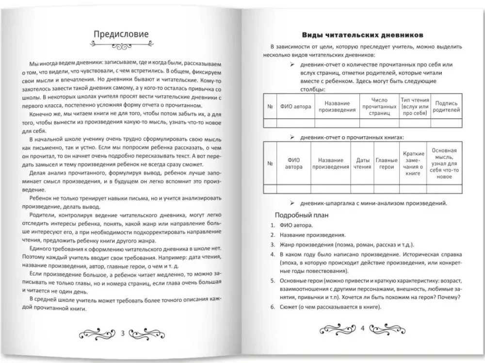 Student Reading Diary
