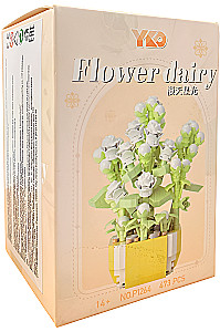 Konstruktor - Kwiatowa herbacia 3D, Sukulenty, 437 elementów