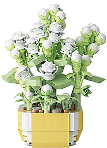 Konstruktor - Kwiatowa herbacia 3D, Sukulenty, 437 elementów