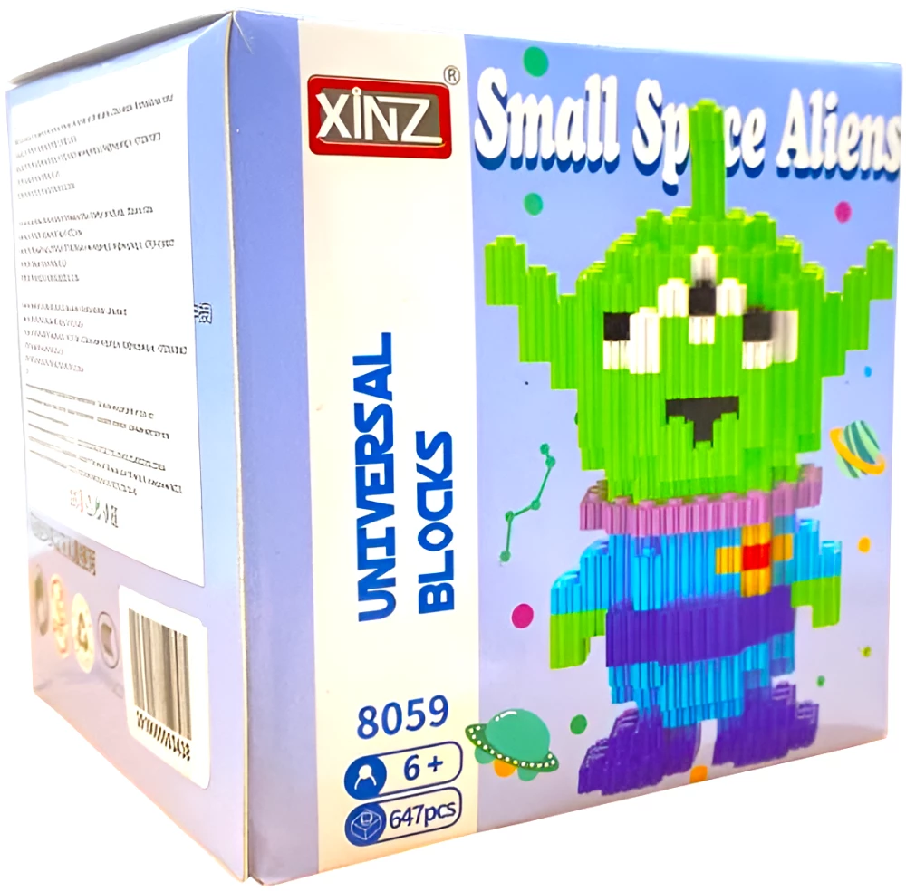 Конструктор - Xinz. Small Space Aliens 3D, 647 деталей