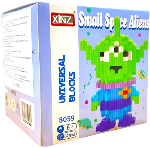 Конструктор - Xinz. Small Space Aliens 3D, 647 деталей