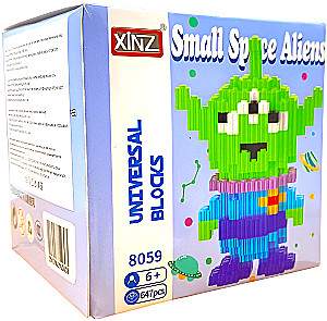 Конструктор - Xinz. Small Space Aliens 3D, 647 деталей
