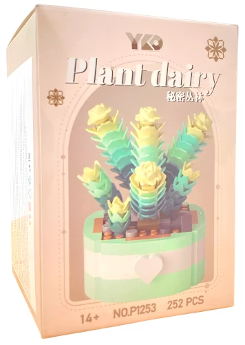 Конструктор - Plant dairy. Сукуленты, 252  детали