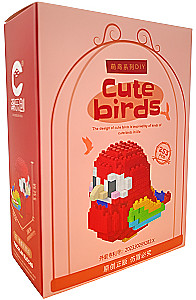 Constructor - Cute birds. Red parrot, 253 pieces