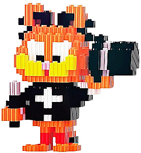 Конструктор - Xinz. Гарфилд в чёрной шляпе, 644 детали