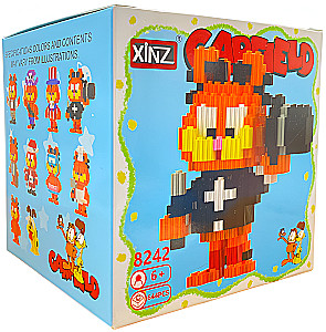 Конструктор - Xinz. Гарфилд в чёрной шляпе, 644 детали