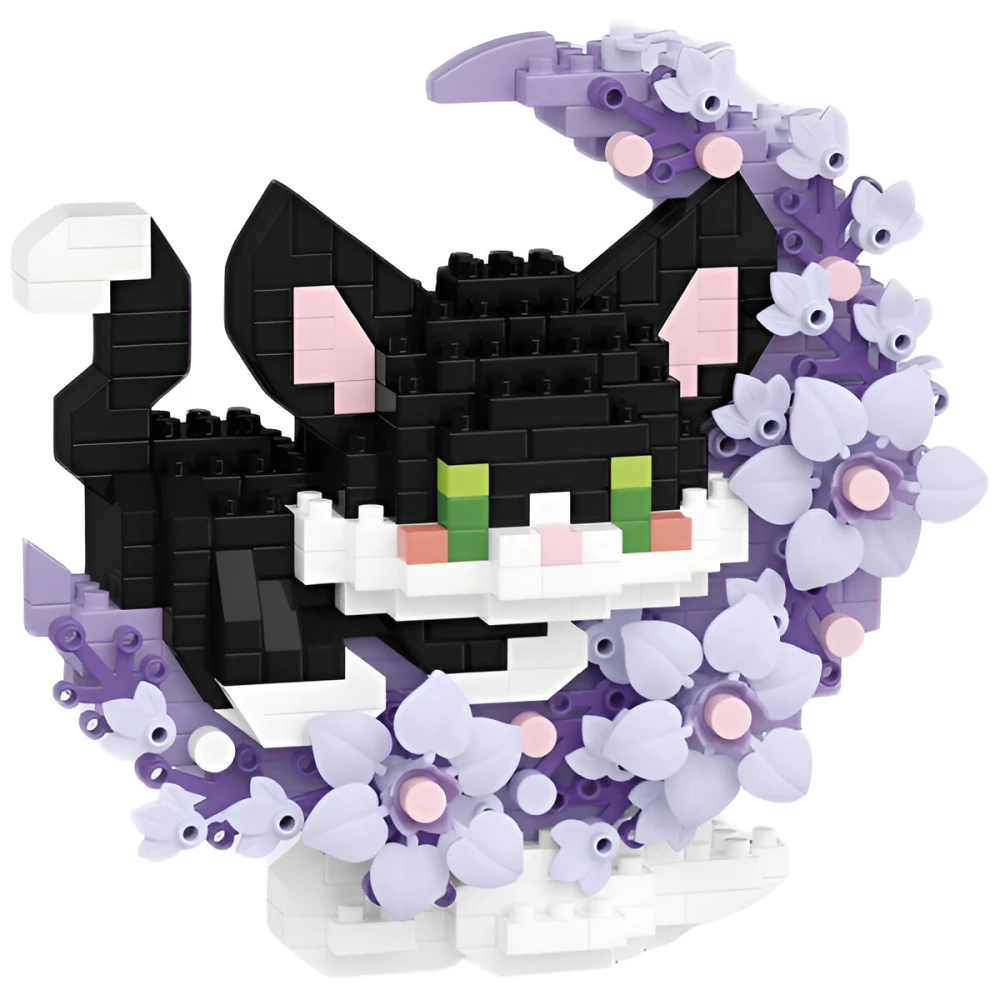 Constructor - Cute Moon. Cat, 470 pieces
