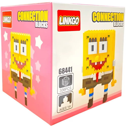 Конструктор - Linkgo. Спанч Боб, 306 деталей