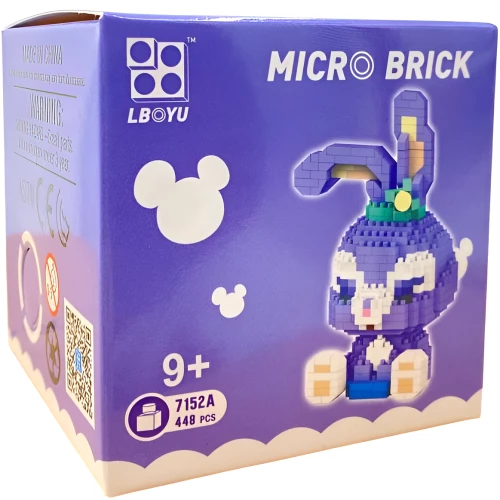 Конструктор - Micro Brick. Заяц, 448 деталей