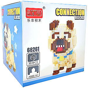 Конструктор - Lechuan. Мопс Мэл, 361 деталь