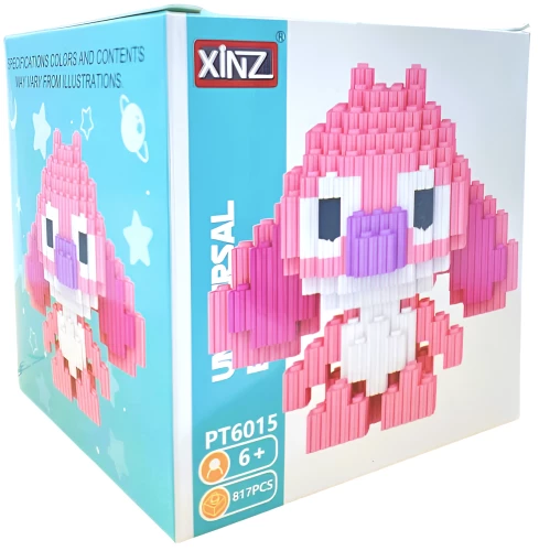 Конструкто - Xinz. Ститч Ангел, розовый, 817 деталей