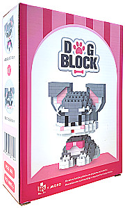Конструктор - Dog Block. Собака с бантиком, 384 детали