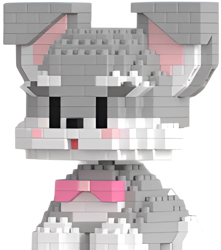 Конструктор - Dog Block. Собака с бантиком, 384 детали