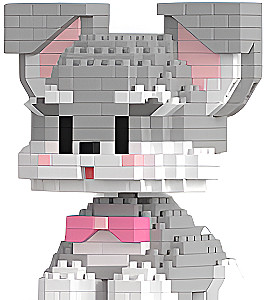 Конструктор - Dog Block. Собака с бантиком, 384 детали