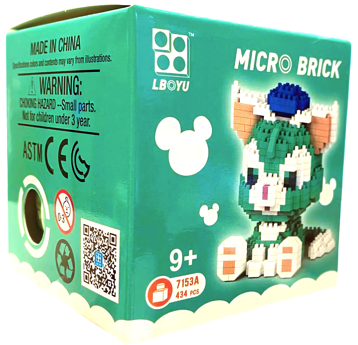 Konstruētājs - Micro brick. Zaļais kaķis, 434 detaļas