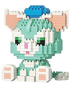 Constructor - Micro brick. Green cat, 434 pieces