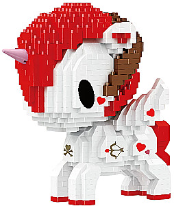 Конструктор - Balody. Единорог с красными волосами, 897 деталей