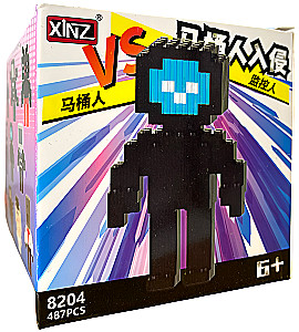 Konstruktor - Xinz. TV men, niebieski ekran, 487 elementów