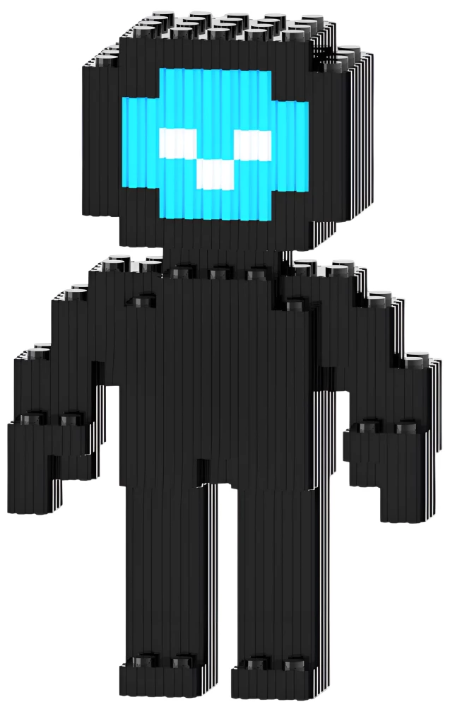 Konstruktor - Xinz. TV men, niebieski ekran, 487 elementów