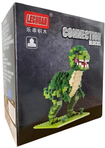 Konstruktor - Lechuan. Zielony dinozaur, 676 elementów