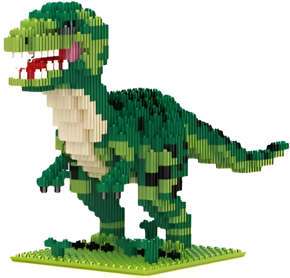 Konstruktor - Lechuan. Zielony dinozaur, 676 elementów