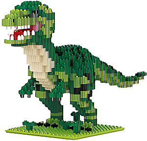 Konstruktor - Lechuan. Zielony dinozaur, 676 elementów