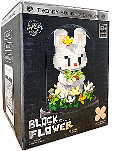 Klocki - Zając z kwiatami w bańce, 446 elementów