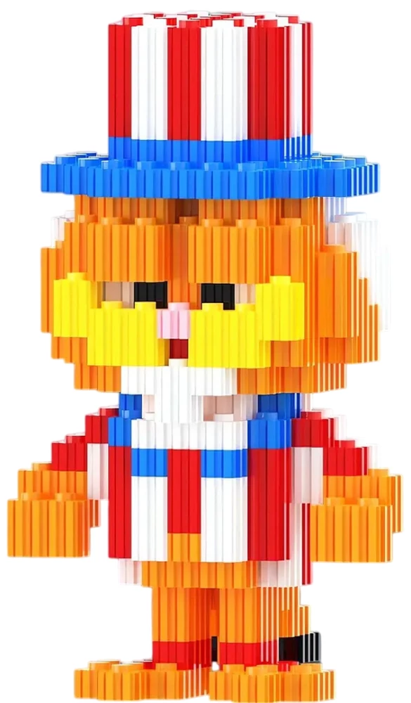 Konstruktor - Xinz. Garfield w czerwonej czapce, 623 elementy